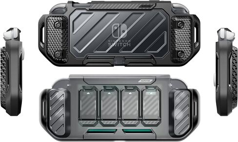 SUPCASE for Nintendo Switch Lite 2019 Case with Front Cover (Unicorn Beetle Forma), [Military-Grade Protection] [5 Game Card Storage Slots] Slim Protective Cover Accessories for Switch Lite, Black in Saudi Arabia