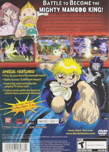 Zatchbell Mamodo Battles - PlayStation 2 in Saudi Arabia