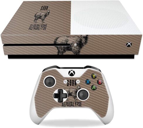 MIGHTY SKINS MightySkins Carbon Fiber Skin for Microsoft Xbox One S - Cow Print | Protective, Durable Textured Carbon Fiber Finish | Easy to Apply, Remove, and Change Styles | Made in The USA in Kuwait