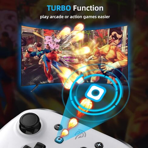 وحدة تحكم ألعاب بلوتوث EasySMX للتبديل / الكمبيوتر الشخصي / iPhone / Android، وحدات تحكم Switch Pro مع مشبك هاتف، لوحة ألعاب لاسلكية عن بعد مع ضوء LED / قابلة للبرمجة / التحكم في الحركة / الاهتزاز / توربو / الاستيقاظ in Kuwait