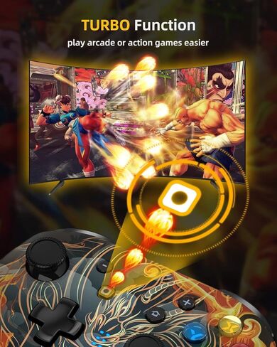 وحدة تحكم ألعاب بلوتوث EasySMX للتبديل / الكمبيوتر الشخصي / iPhone / Android، وحدات تحكم Switch Pro مع مشبك هاتف، لوحة ألعاب لاسلكية عن بعد مع ضوء LED / قابلة للبرمجة / التحكم في الحركة / الاهتزاز / توربو / الاستيقاظ in Kuwait