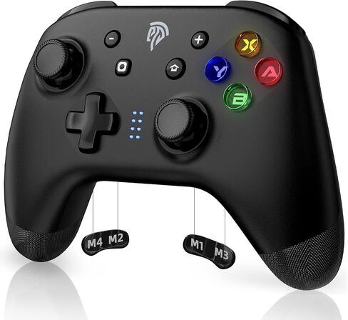 وحدة تحكم ألعاب بلوتوث EasySMX للتبديل / الكمبيوتر الشخصي / iPhone / Android، وحدات تحكم Switch Pro مع مشبك هاتف، لوحة ألعاب لاسلكية عن بعد مع ضوء LED / قابلة للبرمجة / التحكم في الحركة / الاهتزاز / توربو / الاستيقاظ in Kuwait