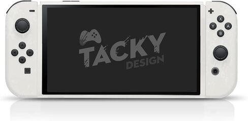 Tacky Design Moon Skin Compatible with Nintendo Switch OLED Skin - Vinyl 3M Nintendo Switch OLED Stickers Set - Cute Switch OLED Skin for Console, Dock, Joy Con Wrap - Decal Full Wrap in Saudi Arabia