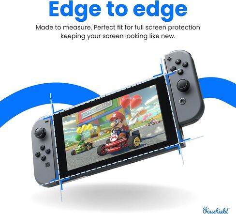 واقي شاشة من الزجاج المقوى المضاد للضوء الأزرق لجهاز نينتندو سويتش لايت - يحمي عيون الأطفال من الإجهاد والتعب in Kuwait