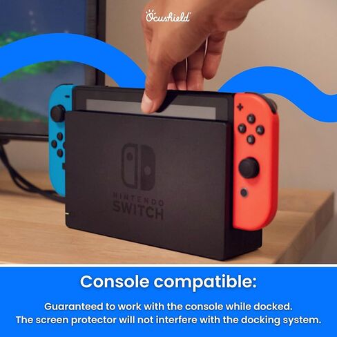 واقي شاشة من الزجاج المقوى المضاد للضوء الأزرق لجهاز نينتندو سويتش لايت - يحمي عيون الأطفال من الإجهاد والتعب in Kuwait