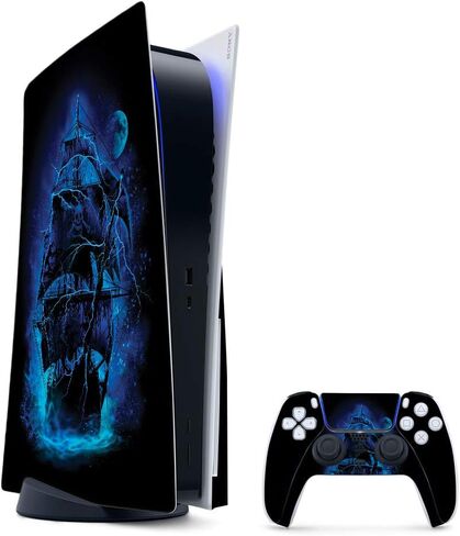 غلاف MightySkins المتوافق مع حزمة PS5 / Playstation 5 - Pirate Storm | غطاء ملتف واقٍ ومتين وفريد ​​من نوعه من الفينيل | سهل التطبيق والإزالة وتغيير الأنماط | صنع في الولايات المتحدة الأمريكية in Kuwait