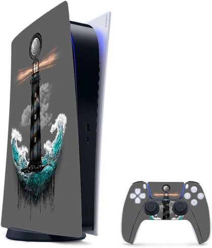 غلاف MightySkins المتوافق مع حزمة PS5 / Playstation 5 - Pirate Storm | غطاء ملتف واقٍ ومتين وفريد ​​من نوعه من الفينيل | سهل التطبيق والإزالة وتغيير الأنماط | صنع في الولايات المتحدة الأمريكية in Kuwait