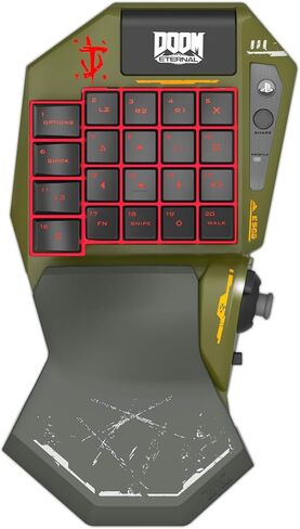 هوري بلاي ستيشن 4 TAC Pro Type M2 (إصدار Doom) وحدة تحكم ماوس ولوحة مفاتيح قابلة للبرمجة لألعاب FPS من HORI - مرخصة رسميًا من سوني وبيثيسدا - بلاي ستيشن 4 in Saudi Arabia