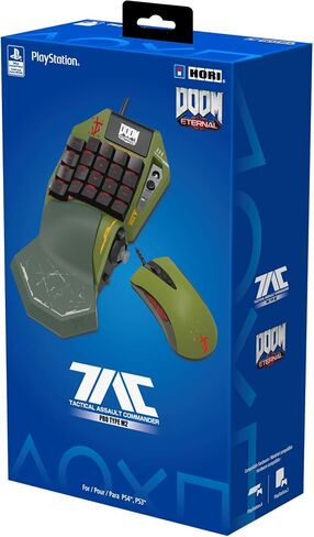 هوري بلاي ستيشن 4 TAC Pro Type M2 (إصدار Doom) وحدة تحكم ماوس ولوحة مفاتيح قابلة للبرمجة لألعاب FPS من HORI - مرخصة رسميًا من سوني وبيثيسدا - بلاي ستيشن 4 in Saudi Arabia