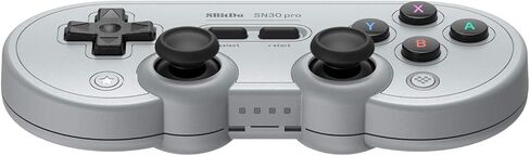 لوحة ألعاب Nargos 8BitDo SN30 Pro اللاسلكية بتقنية البلوتوث لأجهزة Nintendo Switch والكمبيوتر الشخصي وMacOS وAndroid وSteam وRaspberry Pi مع عصا تحكم كلاسيكية مزدوجة (إصدار رمادي) in Kuwait