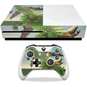 غلاف MightySkins من ألياف الكربون لجهاز Microsoft Xbox One S - Bubble Gum Cheetah | لمسة نهائية واقية ومتينة من ألياف الكربون | سهل التطبيق والإزالة وتغيير الأنماط | صنع في الولايات المتحدة الأمريكية in Kuwait