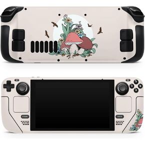 TACKY DESIGN Mushroom Skin Compatible with Steam Deck, Kawaii Beige Accessories, Vinyl 3M Decal, Cute Full Wrap Cover in Kuwait