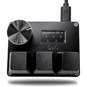 BTXETUEL SayoDevice O3C OSU Keyboard Rapid Trigger Hall Switches Magnetic Linear Switches Keyboard with Knob and Screen,Copy Paste,Shotcut,Macro Hotswap Mini Keypad.… (with OSU keycaps-Black) in Saudi Arabia