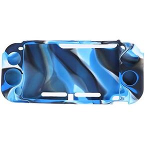 Silicone Gel Rubber Cover Protective Case for Nintendo Switch Lite Console Mini Console Full Protection (Black)