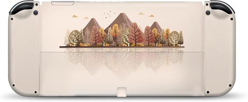 Tacky Design Mountain Skin Compatible with Nintendo Switch OLED Skin - Vinyl 3M Nintendo Switch OLED Stickers Set - Switch OLED Skin for Console, Dock, Joy Con Wrap - Decal Full Wrap in Saudi Arabia