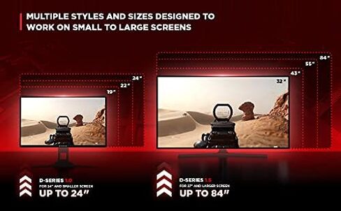 HipShotDot D-Series Care Pack - Reusable Transparent Aim Sight Assist TV Decals - Gaming Television or Monitor Decal for FPS Video Games Compatible with PC, Xbox & PlayStation (1.0 Red) in Saudi Arabia