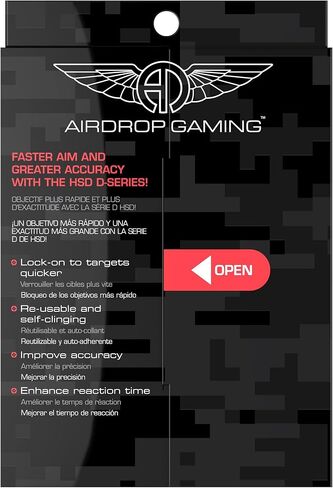 HipShotDot D-Series Care Pack - Reusable Transparent Aim Sight Assist TV Decals - Gaming Television or Monitor Decal for FPS Video Games Compatible with PC, Xbox & PlayStation (1.0 Red) in Saudi Arabia