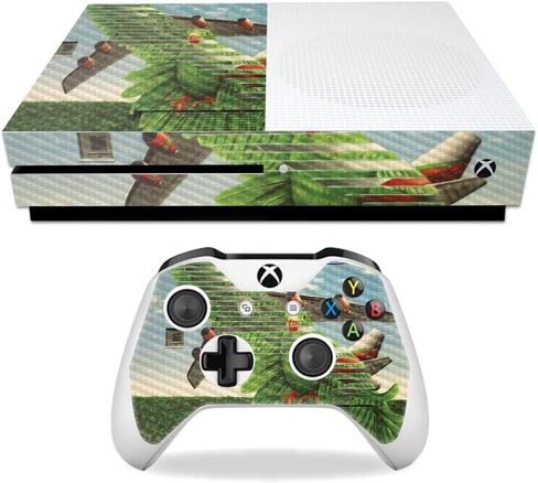 غلاف MightySkins من ألياف الكربون لجهاز Microsoft Xbox One S - Bubble Gum Cheetah | لمسة نهائية واقية ومتينة من ألياف الكربون | سهل التطبيق والإزالة وتغيير الأنماط | صنع في الولايات المتحدة الأمريكية in Kuwait