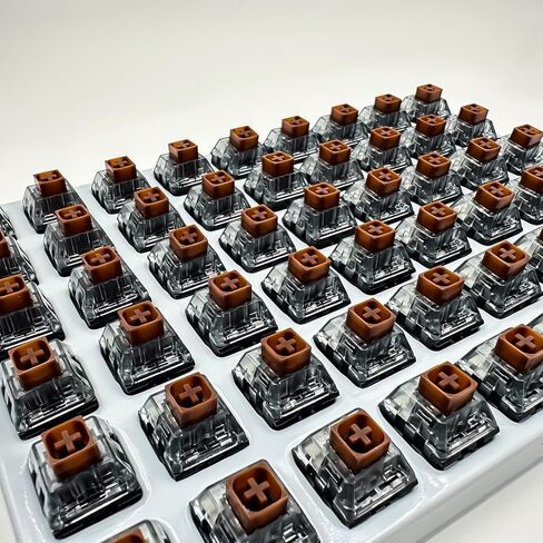 Kailh Box White V2 Switches للوحة المفاتيح الميكانيكية، 5-Pin 45gf Clicky/الغبار والماء/مفاتيح الألعاب (36 قطعة) in Kuwait