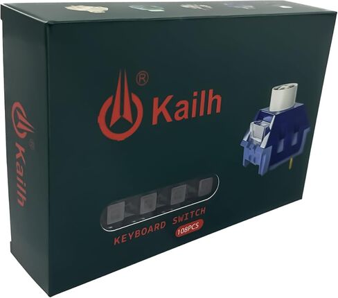Kailh Box White V2 Switches للوحة المفاتيح الميكانيكية، 5-Pin 45gf Clicky/الغبار والماء/مفاتيح الألعاب (36 قطعة) in Kuwait