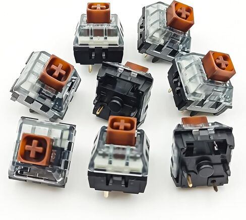 Kailh Box White V2 Switches للوحة المفاتيح الميكانيكية، 5-Pin 45gf Clicky/الغبار والماء/مفاتيح الألعاب (36 قطعة) in Kuwait