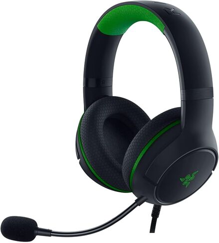 Razer Kaira X Wired Headset for Xbox Series X|S, Xbox One, PC, Mac & Mobile Devices: Triforce 50mm Drivers - HyperClear Cardioid Mic - Memory Foam Ear Cushions - On-Headset Controls - Black (Renewed) in Kuwait