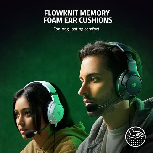 Razer Kaira X Wired Headset for Xbox Series X|S, Xbox One, PC, Mac & Mobile Devices: Triforce 50mm Drivers - HyperClear Cardioid Mic - Memory Foam Ear Cushions - On-Headset Controls - Black (Renewed) in Kuwait