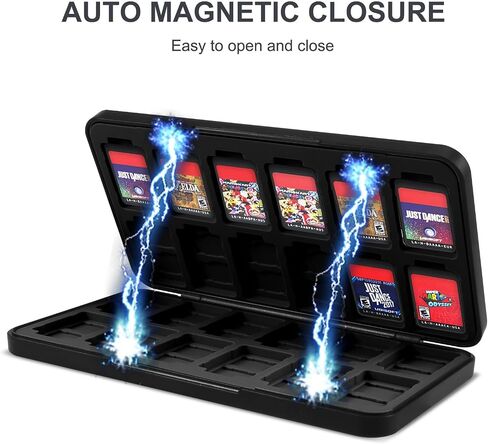 Yebowe Zelda Switch Game Card Case for Nintendo Switch/Lite/OLED, with 48 Micro SD Card Slots & 24 Game Card Slots, Cartoon Portable Game Card Holder Cartridge Storage Box Organizer for Switch in Kuwait