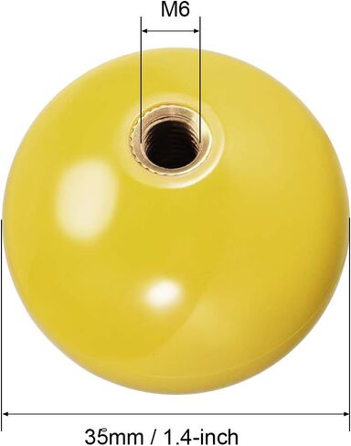 uxcell Joystick Ball Top Handle Rocker Round Head Arcade Game DIY Parts Replacement Yellow in Saudi Arabia