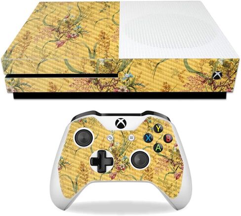 غلاف MightySkins من ألياف الكربون لجهاز Microsoft Xbox One S - Midnight Blossom | لمسة نهائية واقية ومتينة من ألياف الكربون | سهل التطبيق والإزالة وتغيير الأنماط | صنع في الولايات المتحدة الأمريكية in Kuwait