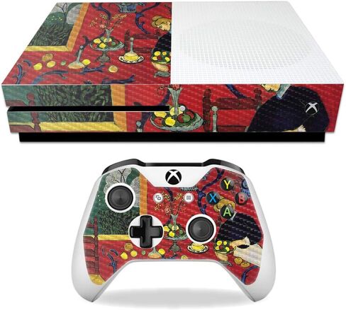 غلاف MightySkins من ألياف الكربون لجهاز Microsoft Xbox One S - Midnight Blossom | لمسة نهائية واقية ومتينة من ألياف الكربون | سهل التطبيق والإزالة وتغيير الأنماط | صنع في الولايات المتحدة الأمريكية in Kuwait