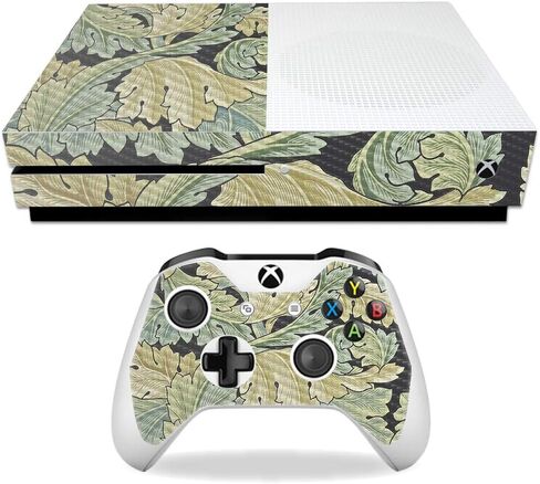 غلاف MightySkins من ألياف الكربون لجهاز Microsoft Xbox One S - Midnight Blossom | لمسة نهائية واقية ومتينة من ألياف الكربون | سهل التطبيق والإزالة وتغيير الأنماط | صنع في الولايات المتحدة الأمريكية in Kuwait