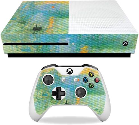 غلاف MightySkins من ألياف الكربون لجهاز Microsoft Xbox One S - Midnight Blossom | لمسة نهائية واقية ومتينة من ألياف الكربون | سهل التطبيق والإزالة وتغيير الأنماط | صنع في الولايات المتحدة الأمريكية in Kuwait