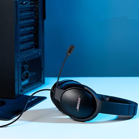 اكويلو كيبل بديل لسماعة راس ميكروفون بوم QC35 II مع مفتاح كتم الصوت متوافق مع سماعات بوز كوايت كومفورت 35 (QC35) وكوايت كومفورت 35 II، يعمل مع ذراع تحكم بلاي ستيشن 4 وبلاي ستيشن 5 واكس بوكس ون in Kuwait