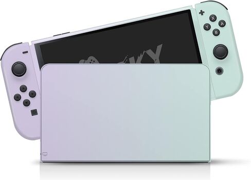Tacky Design Classic Solid Color Skin Compatible with Nintendo Switch OLED Skin - Vinyl 3M Nintendo Switch OLED Stickers Set - Cute Switch OLED Skin for Console, Dock, Joy Con Wrap - Decal Full Wrap in Saudi Arabia