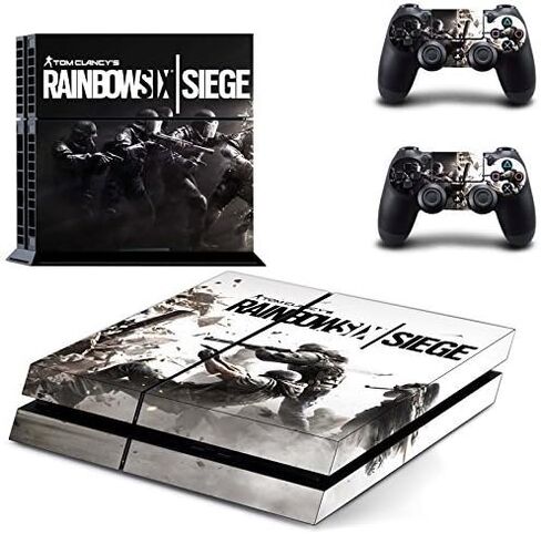 MightyStickers - Tom Clancy's Rainbow Six Siege War PS4 Wrap Skin Game Console + 2 Controller Decal Vinyl Protective Covers Stickers Sony PlayStation 4 in Saudi Arabia