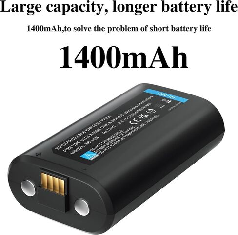 Hisewen Rechargeable Controller Battery Pack for Xbox Series X|S/Xbox One/Xbox One X/Xbox One S/Xbox One Elite Wireless Controller, 2Pack 1400mAh Ni-MH Replacement Battery in Saudi Arabia