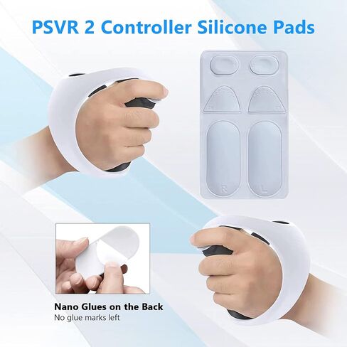 لملحقات PS VR2، غطاء حماية لجهاز PSVR 2، يشمل غطاء سماعة رأس PlayStation VR 2 ووسادات سيليكون لوحدة التحكم وغطاء غبار للعدسة و2 مقابض إبهام لوحدة التحكم، مقاومة للعرق وقابلة للغسل in Saudi Arabia