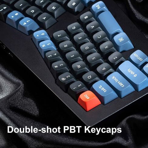 Keychron Q8 Alice 65% Layout Gasket Hot Swappable Custom Mechanical Keyboard, QMK Programmable, RGB Backlit Type-C Wired Aluminum Ergonomic Keyboard for Mac Windows, Gateron G Pro Red Switch in Saudi Arabia