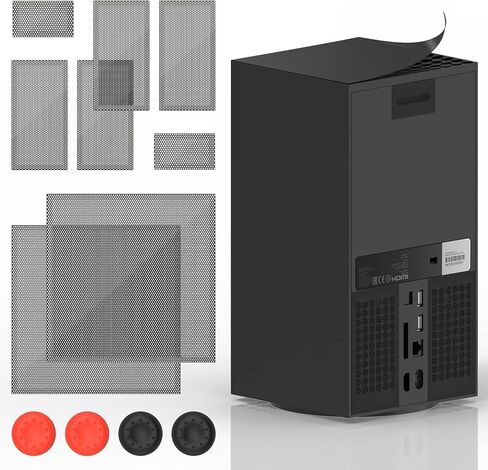 عبوة من غطاءين للغبار لجهاز إكس بوكس سيريز إكس بوكس إكس بوكس من يوناهوت فلتر مروحة تبريد غطاء مقاوم للغبار ملحقات غطاء تنفيس متوافق مع وحدة التحكم إكس بوكس سيريز إكس in Kuwait