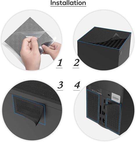 عبوة من غطاءين للغبار لجهاز إكس بوكس سيريز إكس بوكس إكس بوكس من يوناهوت فلتر مروحة تبريد غطاء مقاوم للغبار ملحقات غطاء تنفيس متوافق مع وحدة التحكم إكس بوكس سيريز إكس in Kuwait