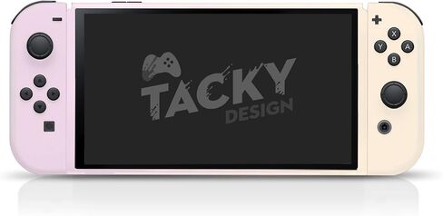 Tacky Design Classic Solid Color Purple Skin Compatible with Nintendo Switch OLED Skin - Vinyl 3M Nintendo Switch OLED Stickers Set - Cute Switch OLED Skin for Console, Dock, Joy Con- Decal Full Wrap in Saudi Arabia