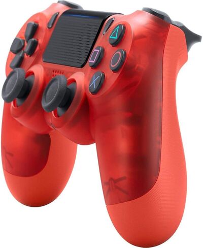وحدة التحكم اللاسلكية Dualshock 4 من سوني لجهاز بلاي ستيشن 4 - كريستال أحمر - بلاي ستيشن 4 (متجددة) in Kuwait