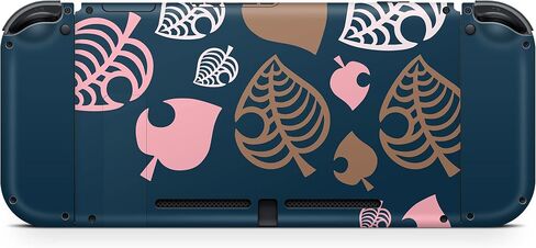 Tacky design Leaves Skin Compatible with Nintendo Switch, Vinyl 3m Sticker Pastel Blue Switch, Full wrap Cover in Saudi Arabia