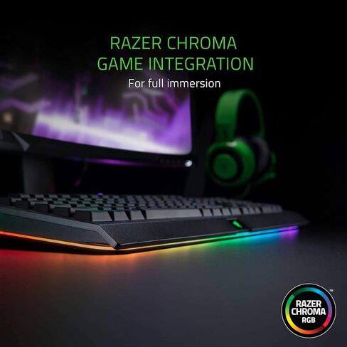 ريزر كيبورد كروما برو للالعاب من سينوسا: اضاءة كروما RGB قابلة للتخصيص مع اضاءة داخلية - مفاتيح باضاءة خلفية فردية - تصميم مقاوم للانسكاب - وظيفة ماكرو قابلة للبرمجة in Kuwait