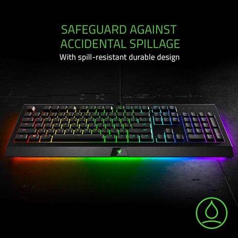 ريزر كيبورد كروما برو للالعاب من سينوسا: اضاءة كروما RGB قابلة للتخصيص مع اضاءة داخلية - مفاتيح باضاءة خلفية فردية - تصميم مقاوم للانسكاب - وظيفة ماكرو قابلة للبرمجة in Kuwait
