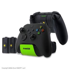 dreamGEAR Dual Power Station: Xbox Controller Charger, 40 Hours of Playtime, 2 1100 mAh Rechargeable Batteries in Saudi Arabia