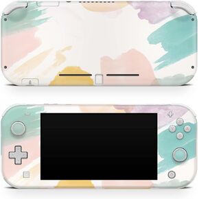Tacky Design Premium Vinyl 3M Full Wrap Decal Compatible with Nintendo Switch Lite, Pastel Watercolor Skin Wrap in Saudi Arabia