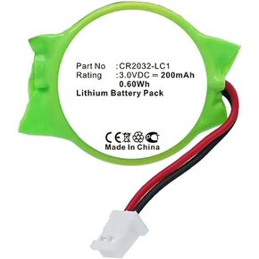 MPF Products 200mAh CR2032-LC1 CMOS PRAM Battery Replacement Compatible with Sony Playstation 3 PS3 Video Game Console