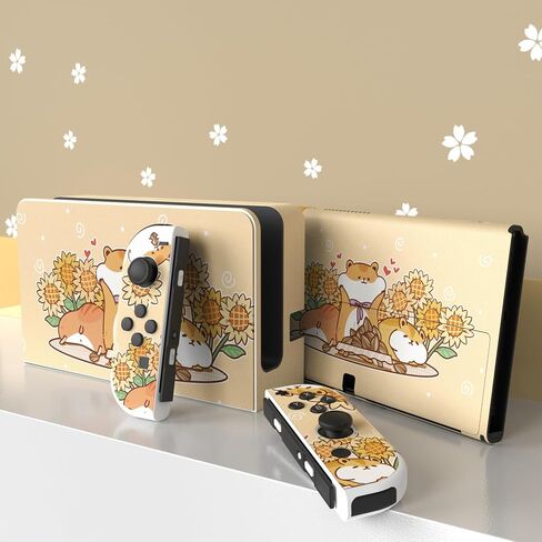 PlayVital Full Set Protective Skins for Nintendo Switch OLED Console & Joycon, Customized Vinyl Decal Sticker Wrap for Nintendo Switch OLED & Dock & Hand Grips - Mistborn Dragon in Kuwait